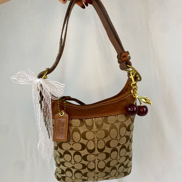 vintage coach bleeker duffle signature bag - Picture 3 of 12